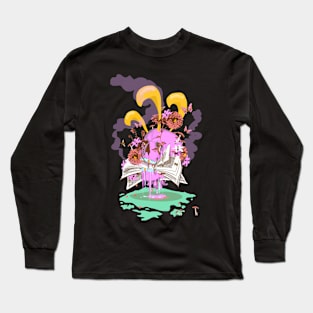 SKULL FLEUR DE LIS Long Sleeve T-Shirt